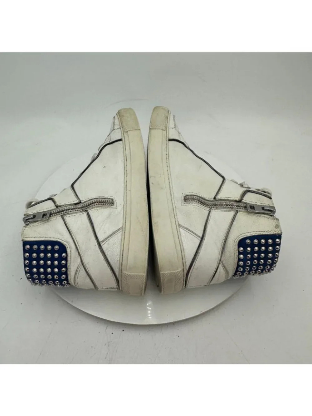 Zadig & Voltaire ZV1747 Women Size 39 US 9 White Leather flora Lightning Shoes - Picture 6 of 13